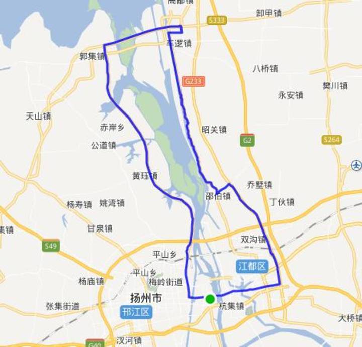 半程起点:李宁体育园,向北出发到万福西路到江阳大桥向右转,运河北路